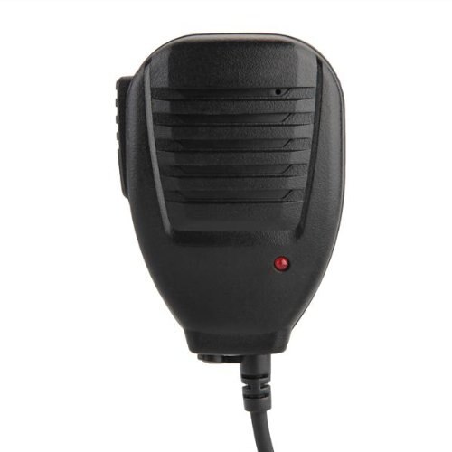 Mikrofon 2 pin højttalere til radio walkie talkie sort
