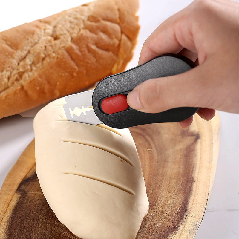 Brotschneider für die Küche, Gravurmesser, Backzubehör für die Küche aus Edelstahl, gedruckte Brotscheiben, Backwerkzeuge