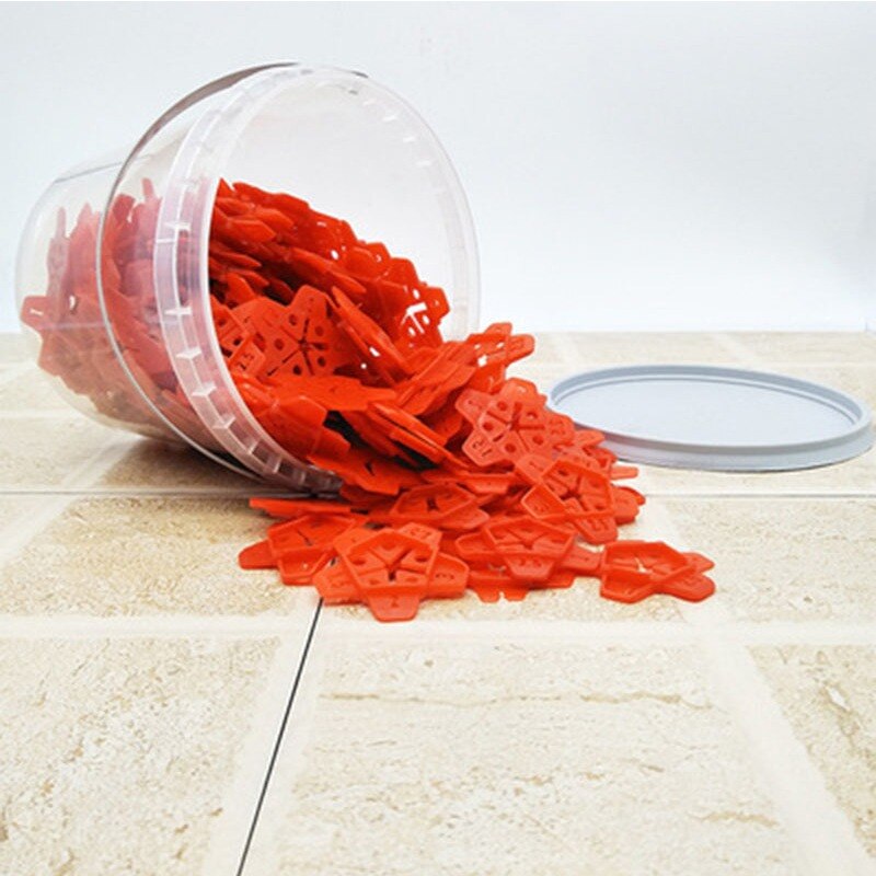 50pcs 5 Size Ceramic Tile Leveling System Locator Tile Leveling System Manual Grout Pump Floor Construction Tools