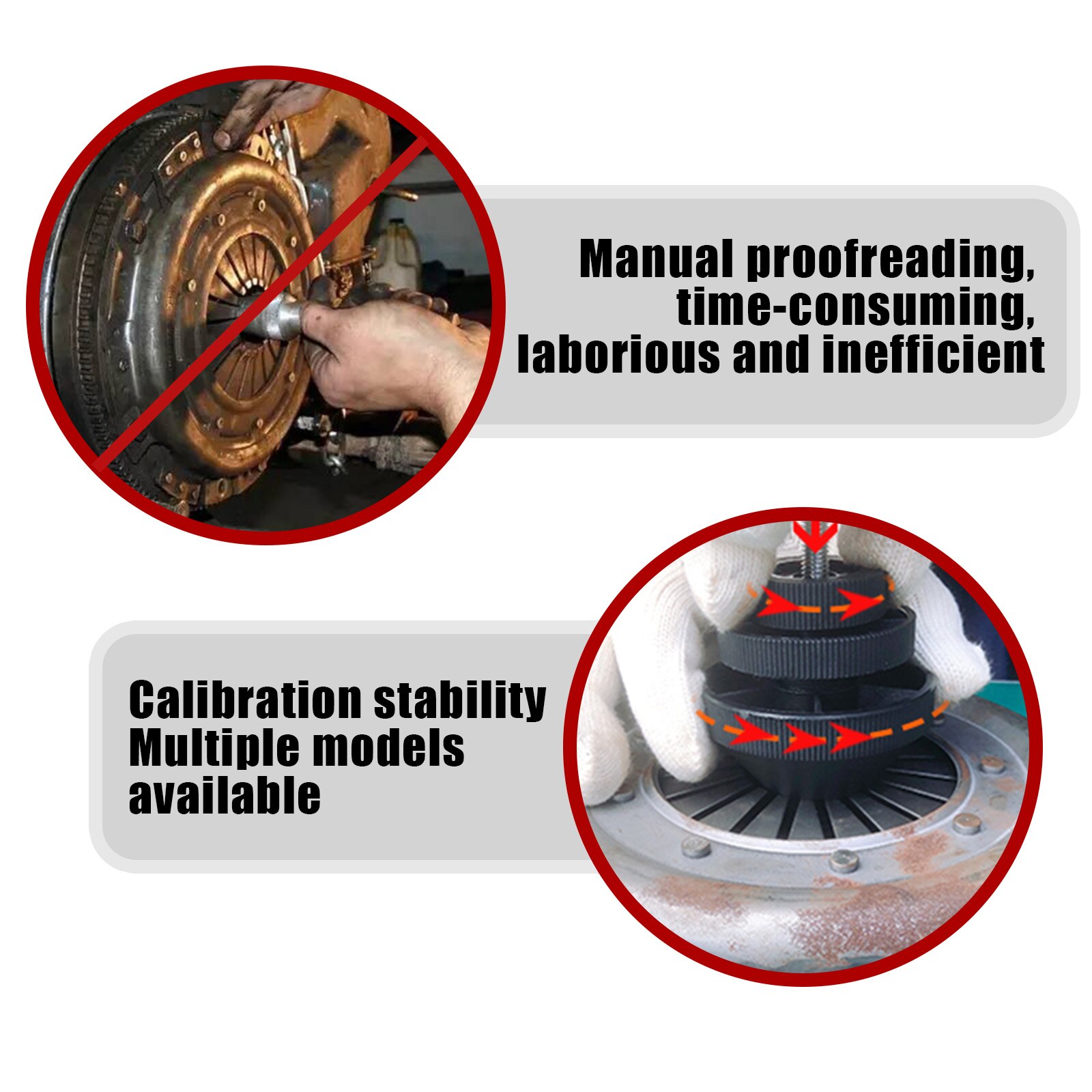 Universal Auto Clutch Alignment Tool Clutch Alignment Dismantle Tool Plastic Car Clutch Correction Tool Repair Accessories