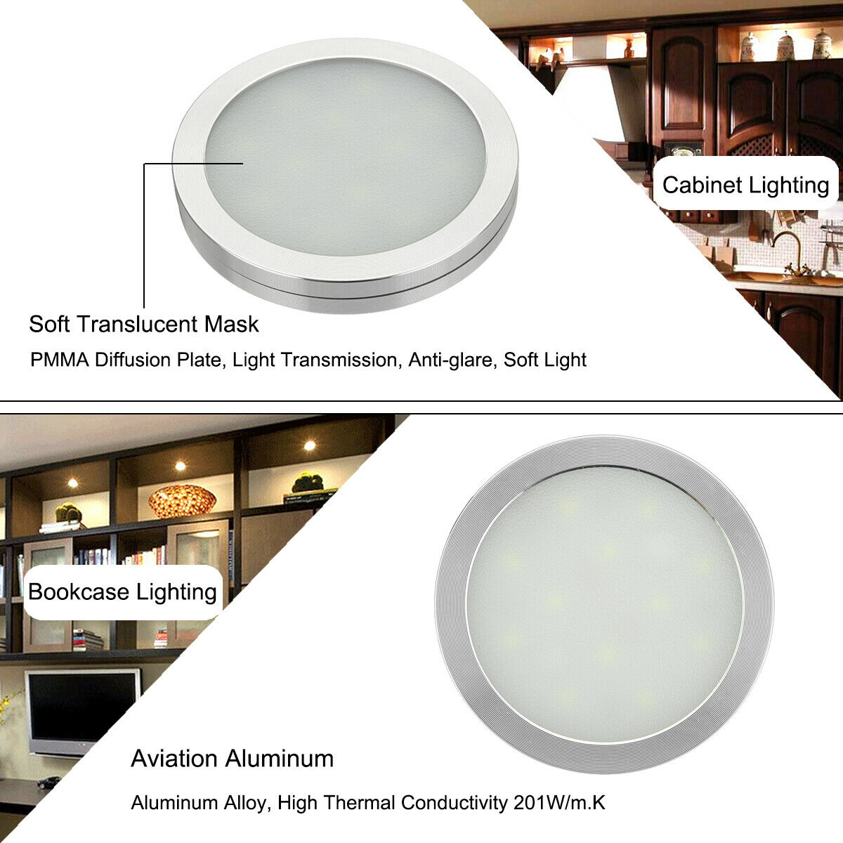 4 Uds. Iluminación para Camper, caravana, RV, luz LED de 12v para Interior de coche, luz de lectura LED para Interior de coche, iluminación de techo para coche