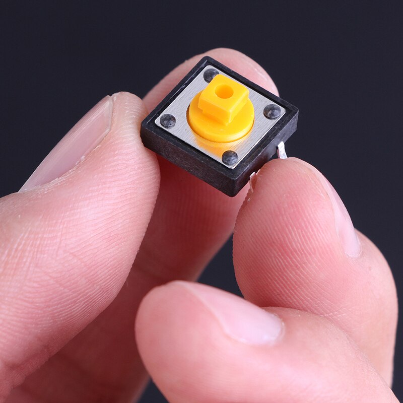 25pcs/pack Smart Electronics Tactile Push Button Switch Momentary Micro Switch Button + Tact Cap 12X12X7.3mm