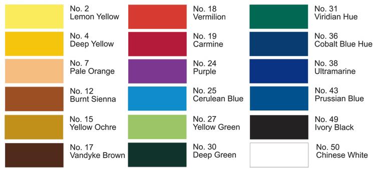 SAKURA Koi Water Colors Set Transparent Watercolor Paint 12 Colors 18 Colors Japan 12ml: 18 Colors