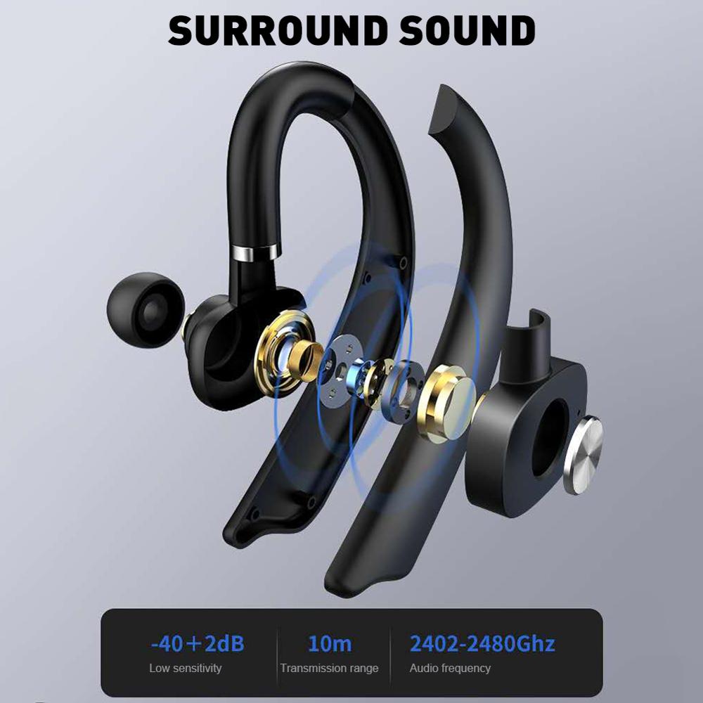 Wireless Hanging Ear Single Ear Bluetooth Sports Headset In-Ear Ultra-Long Range Bluetooth Headset