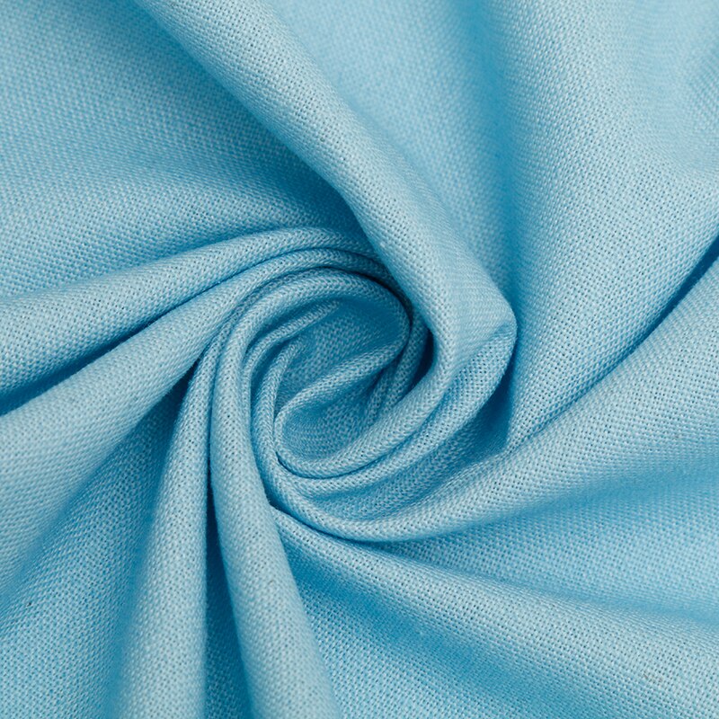 Camisas de verano de lino y algodón liso, 148cm de ancho, color liso, para ropa, por yarda