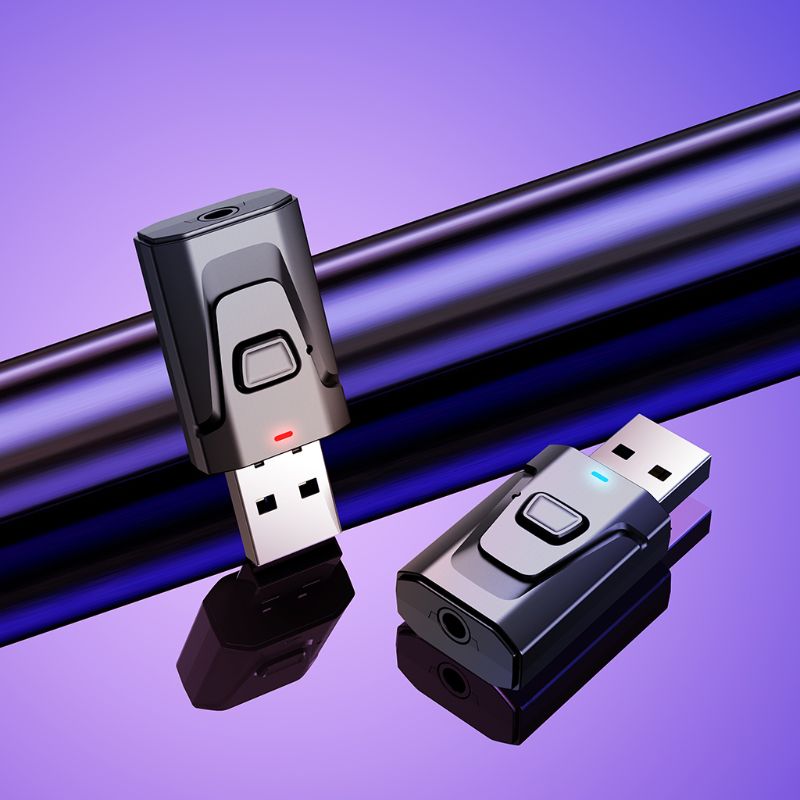 Bluetooth5.0 Transmitter Receiver Support Hands-free Call Wireless Adapter