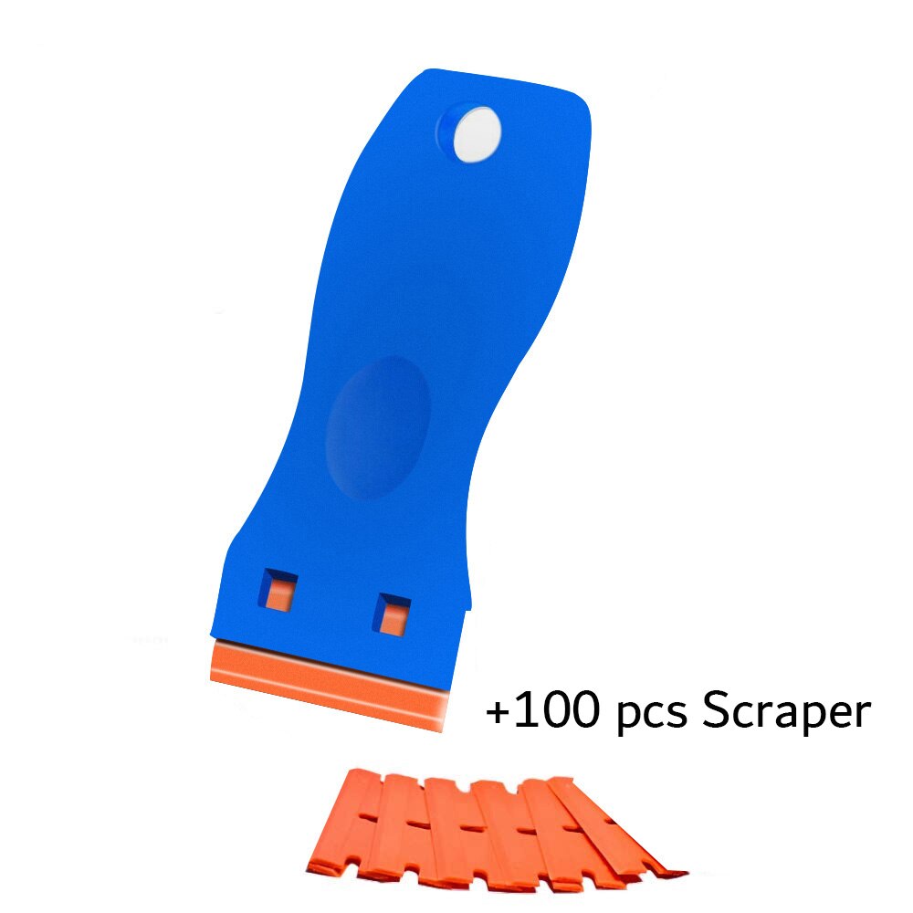 Silicone Window Door Glass Cement Scraper Tool Remover Silicone Spreader Spatula Plastic Razor Blade kitchen Accessories: c