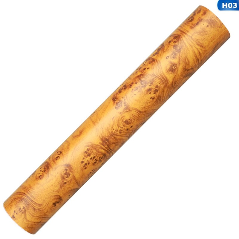 High Glossy Wood Grain Textured Vinyl Sticker Decal Roll Car Interior DIY Film Wrap Automobiles Waterproof Vinyl Car Sticker: H03