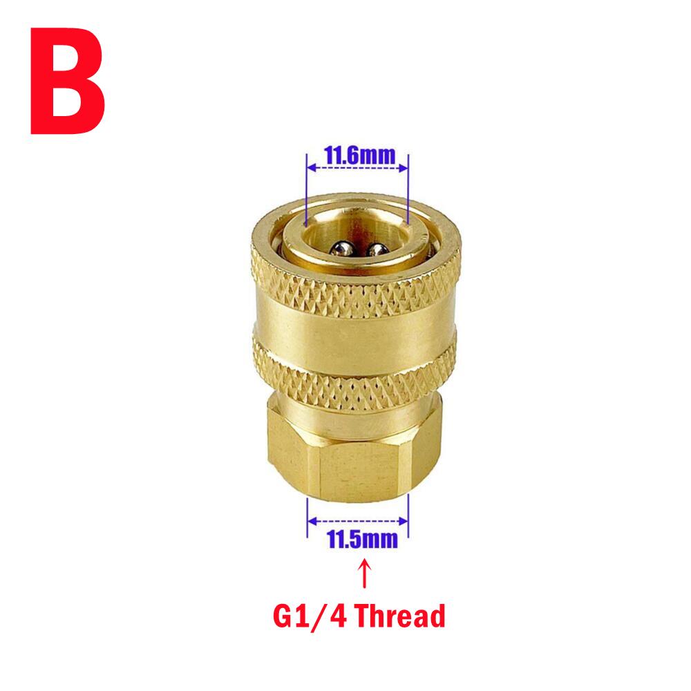 Hogedrukreiniger Rioolreinigingsmondstuk met 1/4 "Snelkoppeling Roestvrij staal 5000 PSI Afvoerreinigingsmondstuk