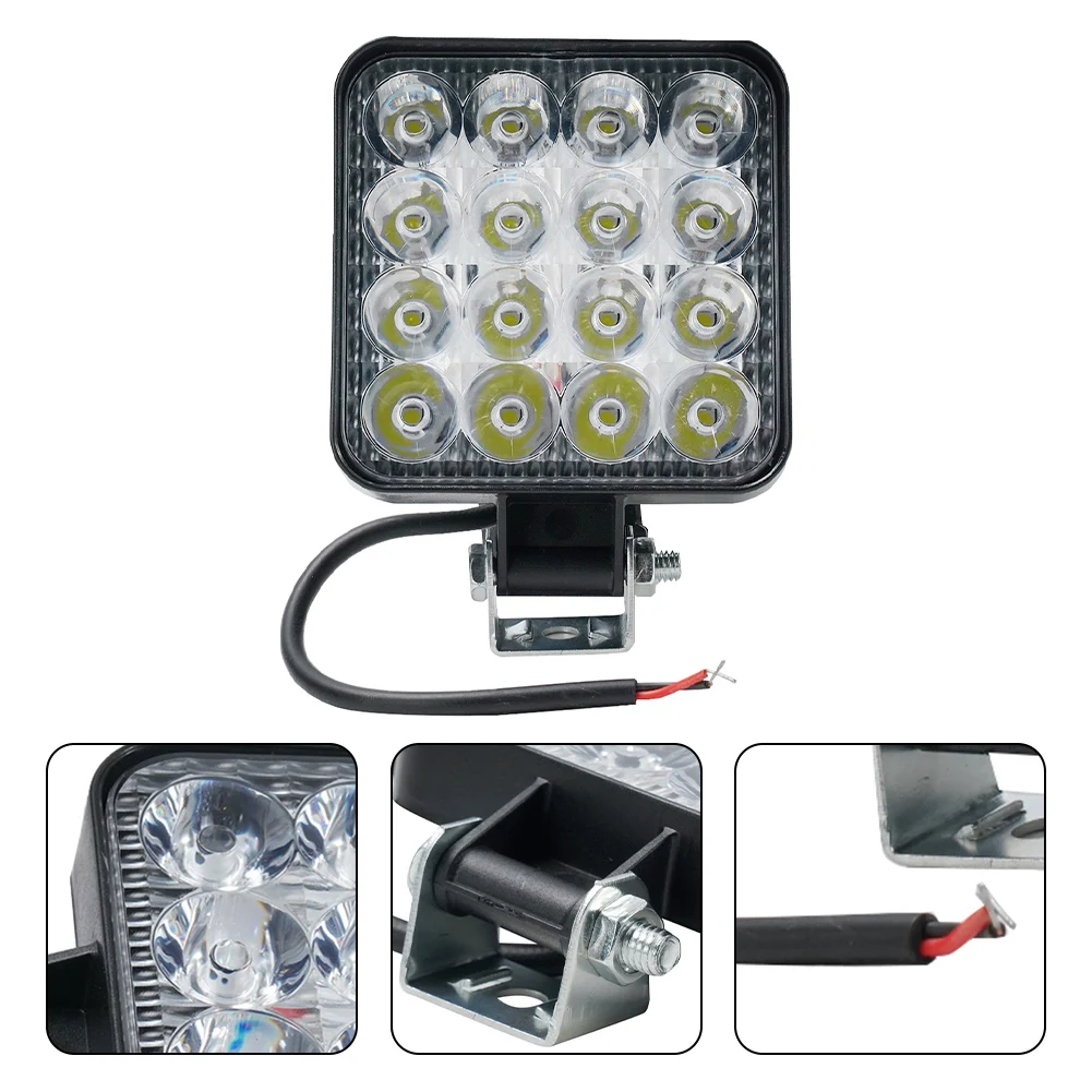 Werklamp LED-werklampbalk Achteruitrijlichten Dagrijverlichting Off-road voertuig Heftruck Koplamp Automotive licht: Army Green