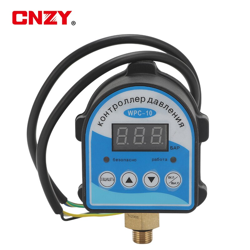 1pc WPC-10 Digital Water Pressure Switch Digital Display WPC 10 Eletronic Pressure Controller for Water Pump With G1/2"Adapter