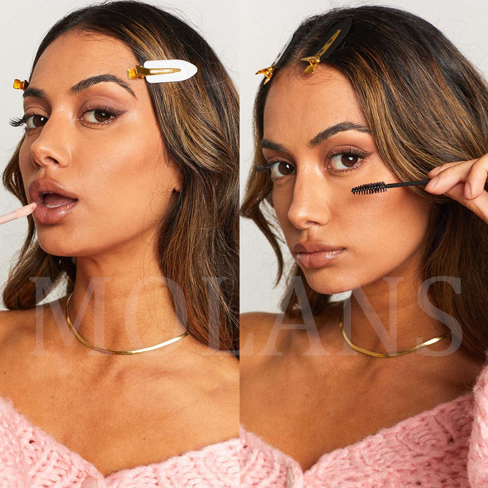 Molans 10 pz/impostato no piegare Fermagli per Capelli Senza Soluzione di Continuità Frangia Laterale Barrette Trucco Lavaggio Viso Accessori Donne Ragazze messa in piega Forcine