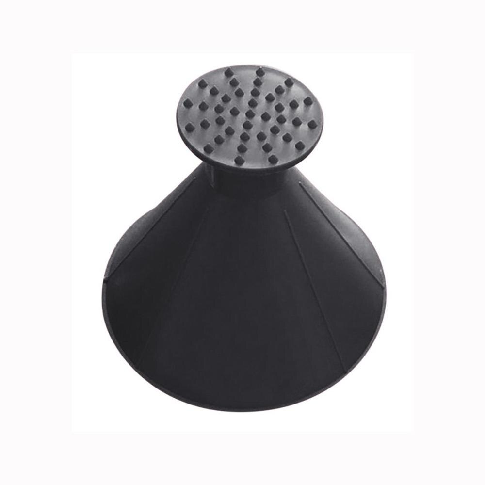 Herramientas para quitar la nieve del coche rascador de hielo con forma de embudo automático Deicer cono desescarchado de ventana mágica herramienta útil de limpieza: Black