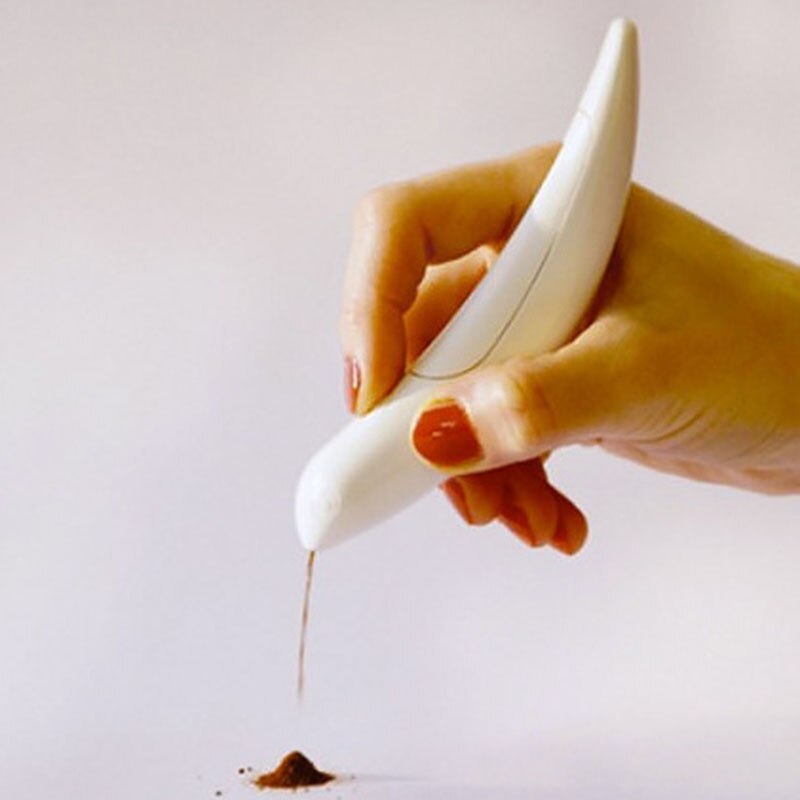 Bolígrafo utensilio para decorar café, herramientas de repostería para hornear, café, especias para pastel, bolígrafo eléctrico Latte
