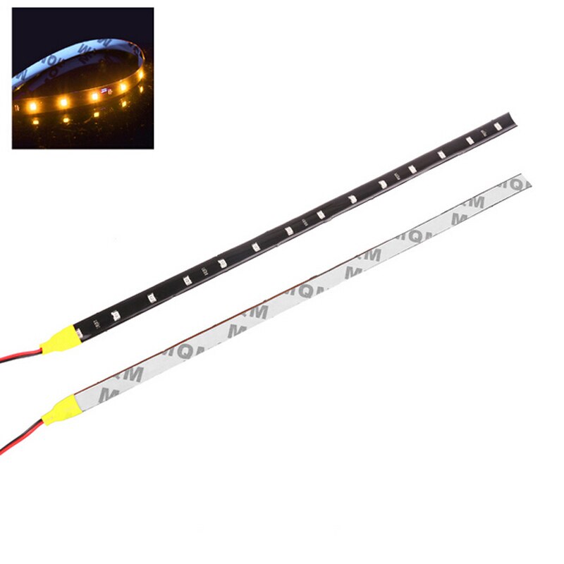 Auto led strip licht 12v 15 smd drl auto led dagrijverlichting waterdicht decoratief flexibel led licht 30cm auto drl strip