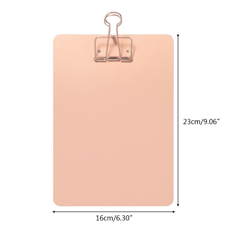 Metal Clipboard Writing Pad File Folders Document Holder School Office Stationery Supply 3 Colors