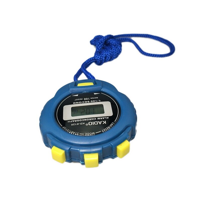 LCD Chronograph Sports Timer Stop Watch With 1/100th Second Accuracy Multi-Function Digital Handheld