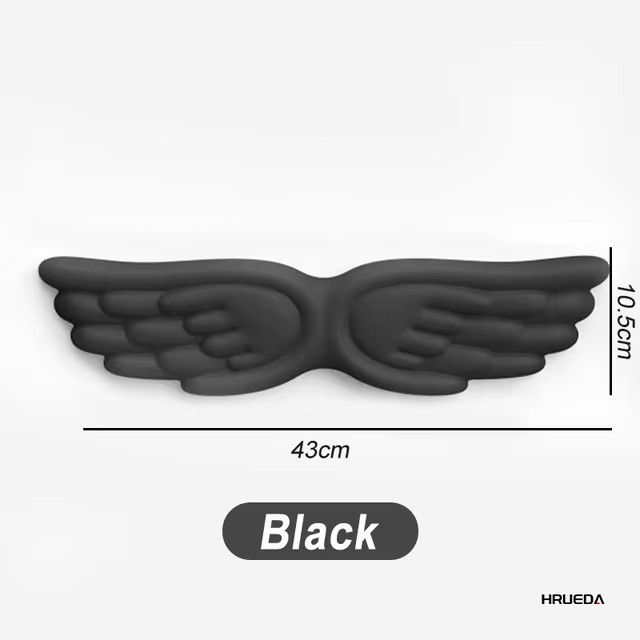 Toetsenbord Muis Polssteun Angel Wing Memory Foam Muismat Set Polssteun Ergonomisch Antislip voor Computer Laptop typen: Donkergroen