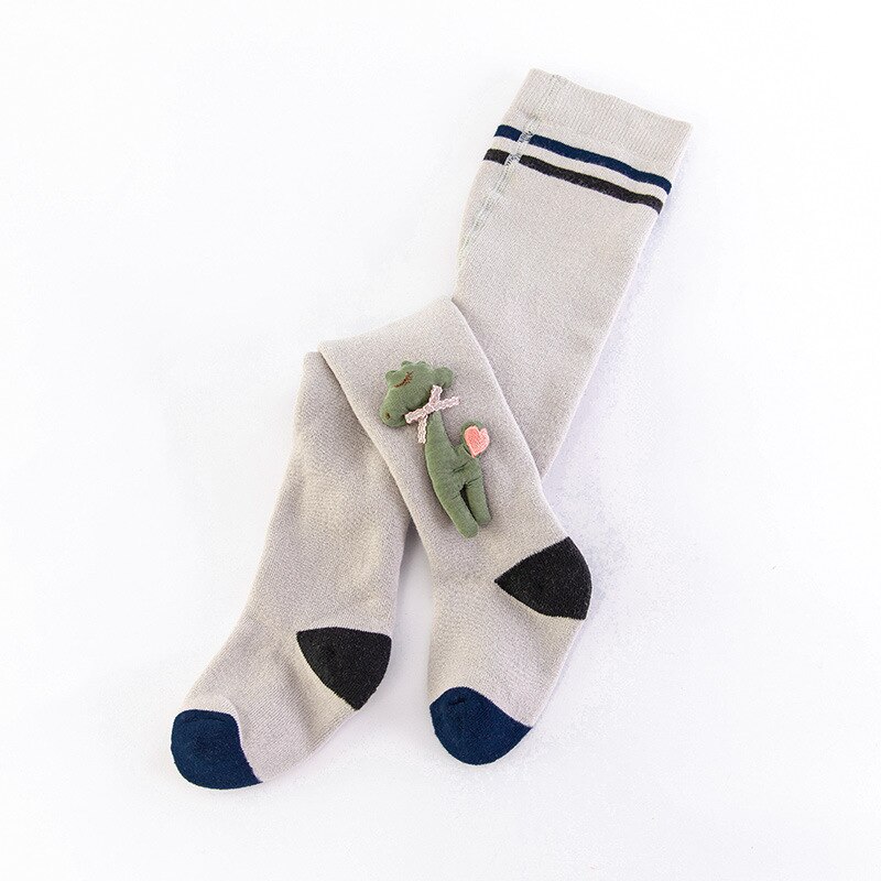 Winter Warm Panty Voor Meisjes Cartoon Panty Meisje Dikker Kinderen Kousen Baby Meisje Panty Baby Panty: Grijs / 6-7T