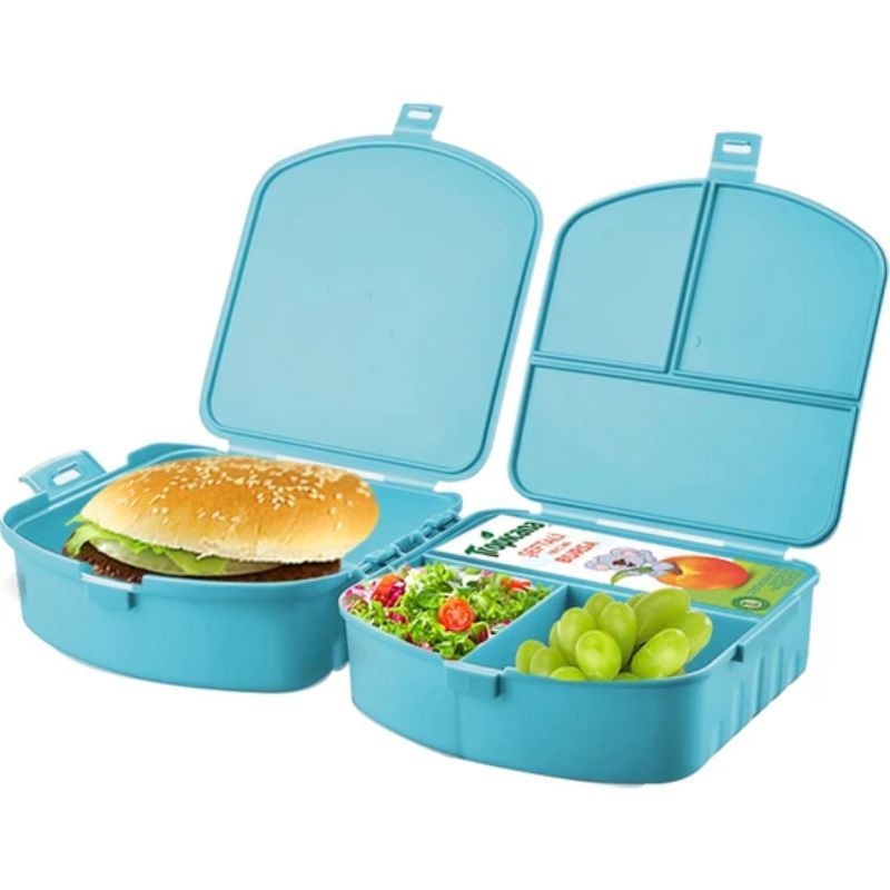 Student Lunch Box Four Compartment Office Worker Double Heating Lunch Box контейнер для еды#GH