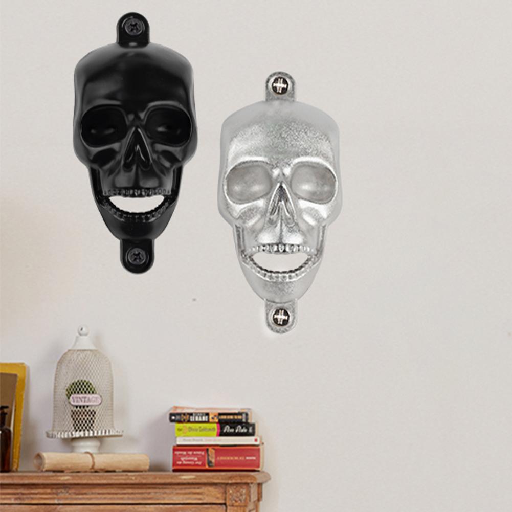 Halloween Party Wall Hanging Horror Skeleton Ghost Head Shaped Beer Bottle Opener For Home Bar