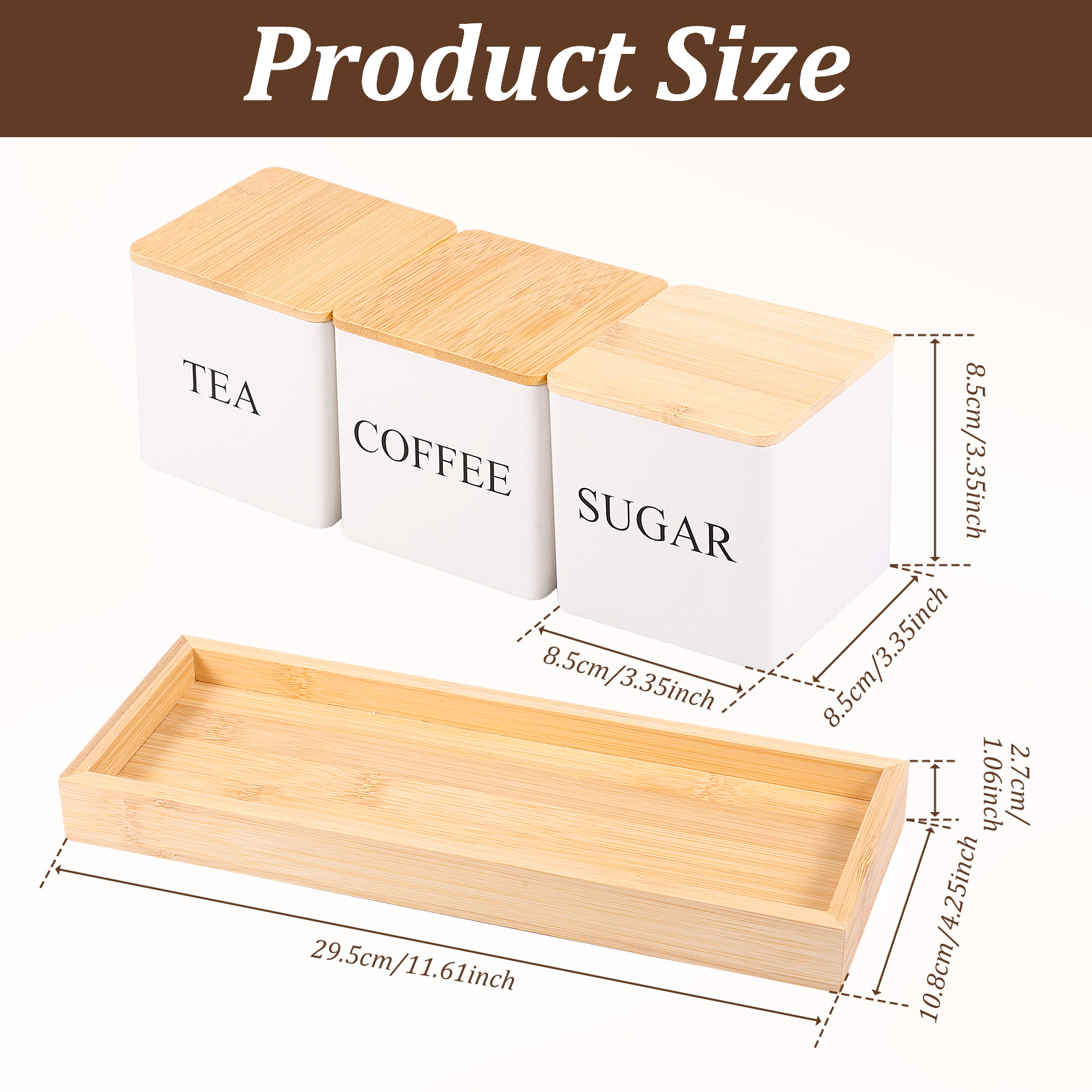 Boîte de stockage de grains de café, 3 pièces, thé, sucre, bouteille fendue de grains de café, boîte de scellage de café, accessoires de cuisine