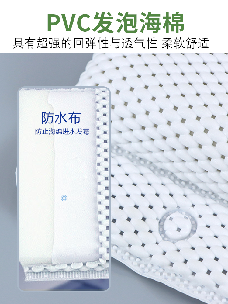 Badkuipkussen Badhoofdsteun Badkuipkussen Zacht badkamerkussen Home Spa Badkussen Jacuzzi-kussen Nekbescherming Antislip