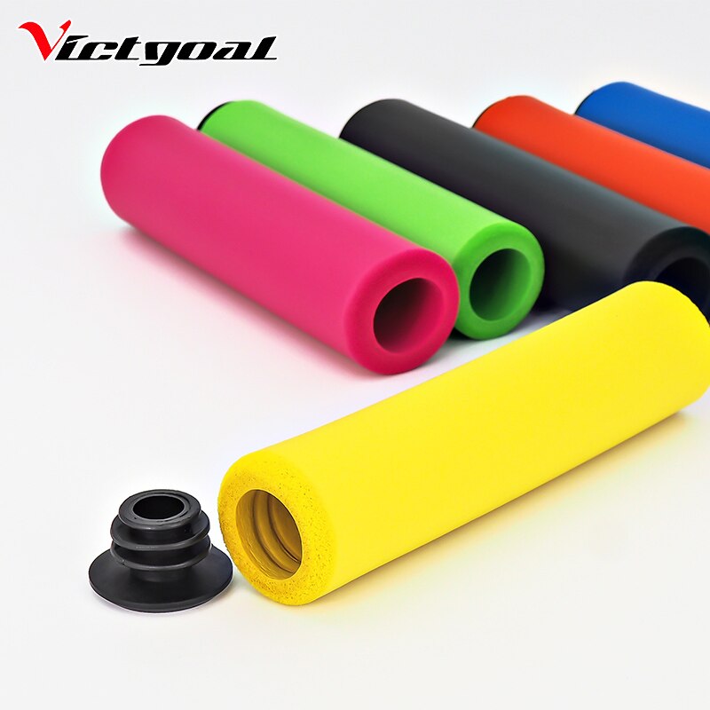 Luva de silicone para guidão de bicicleta, acessório para ciclismo à prova de choque, manoplas macias de bicicleta mtb com 18mm