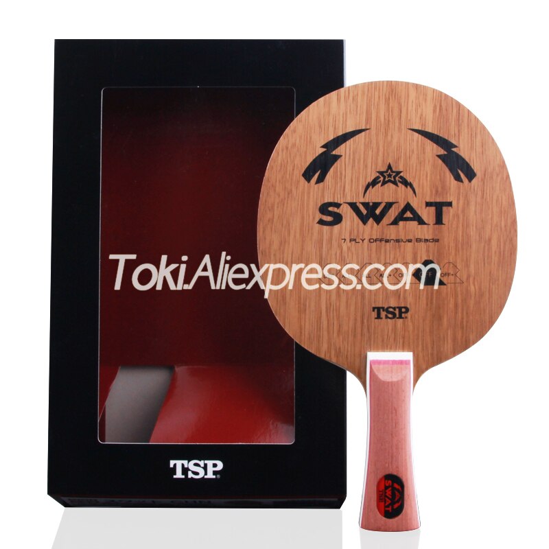 TSP SWAT Table Tennis Racket / Blade (7 Ply Wood, Loop / Fast Attack) TSP Ping Pong Bat Paddle