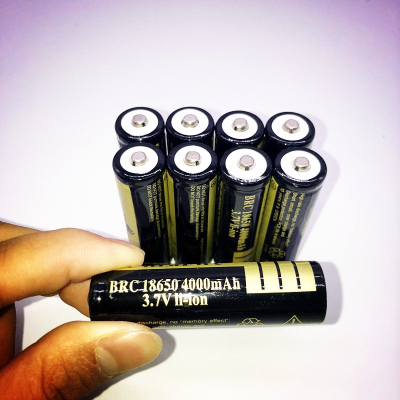 18650 battery 3.7V 4000mAh rechargeable li-ion battery for Led flashlight Torch batery litio battery