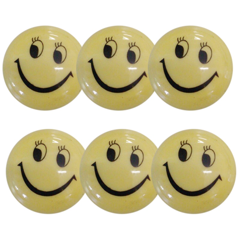 Ronde Cartoon Glimlach Gezicht Koelkast Sticker Magneet Speelgoed 6 Pcs Dag