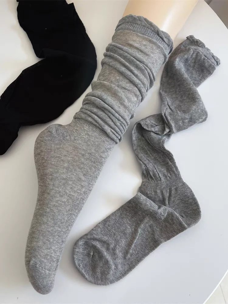 Calze autoreggenti donna ragazze nero bianco JK calze lunghe Lolita Leggings estivi calze da balletto dolce costumi larghi sottili: Cielo Blu