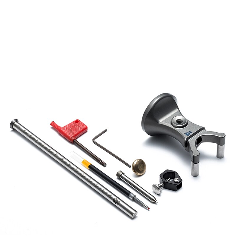 Carpenter Straight Line Arc Curve Scriber Parallel Measuring Tool Woodworking Dual-purpose Drawing Line Square Marker