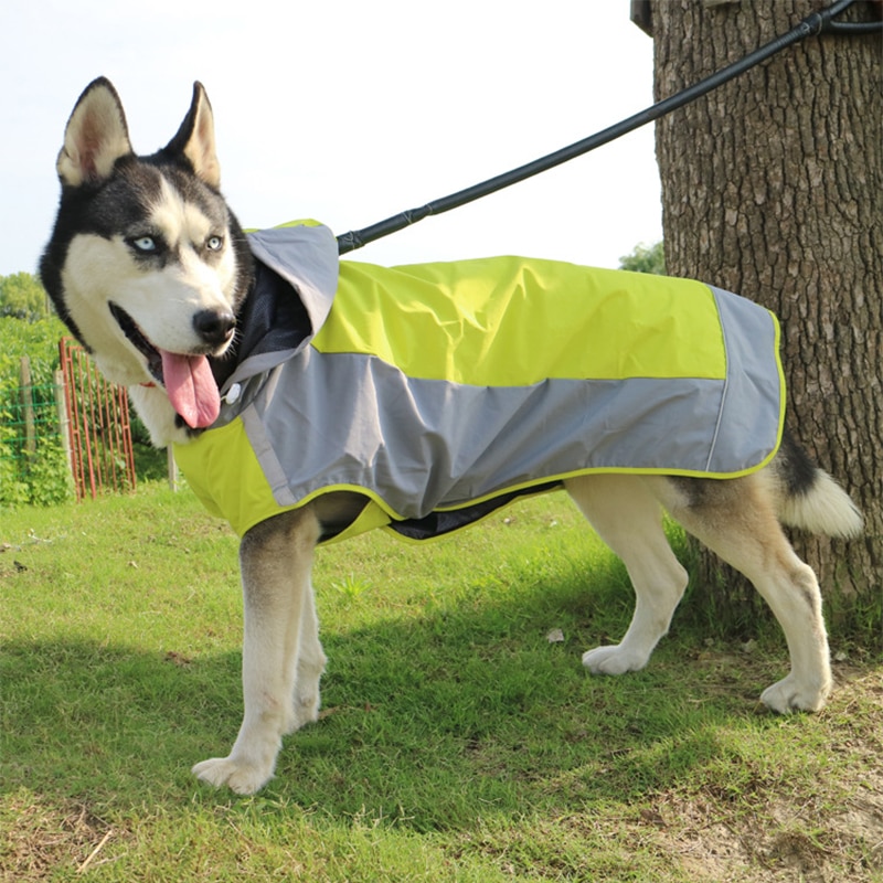 Outdoor Grote Hond Regenjas Grote Hond Kleding Waterdicht pet Jas Regen Jas Reflecterende Medium grote hond poncho Ademend mesh