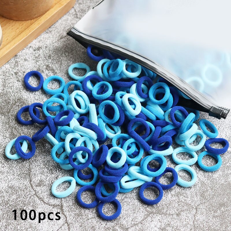 100 Pezzi Elastici per Capelli No-etal , Elastici Capelli Babina 100 Pezzi Elastici per Capelli No-etal , Elastici Capelli Babina