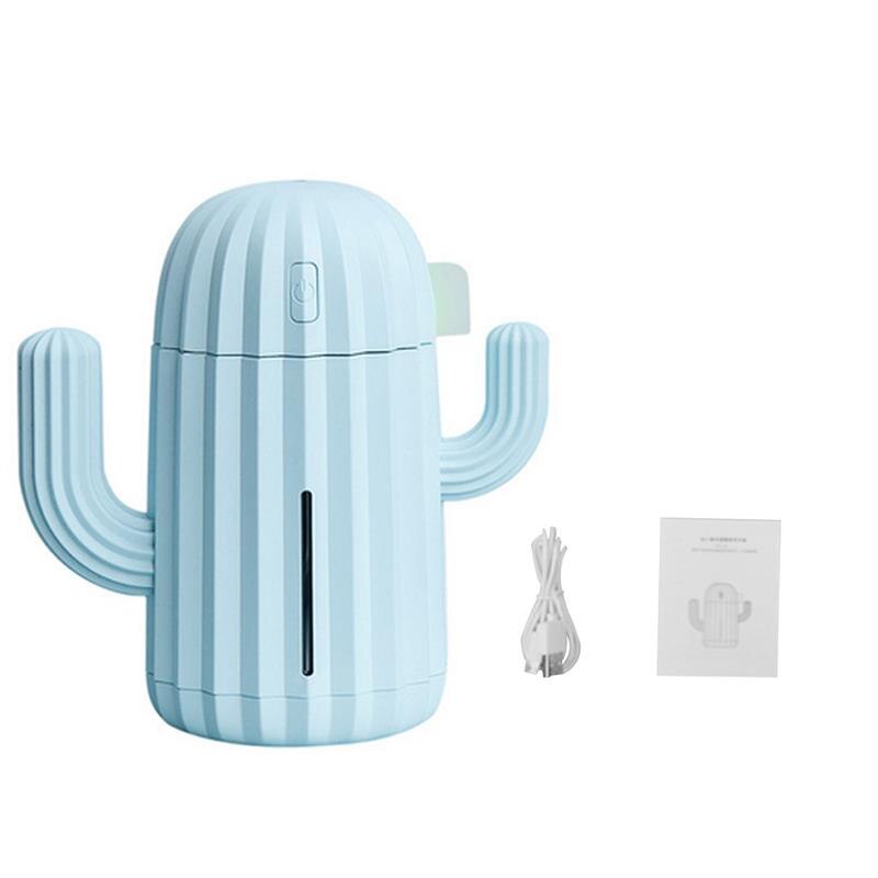 Humidificador de aire para coche, minidifusor de de Cactus con batería integrada, USB, 340ml, LED, para Mercedes Benz W202: Blue