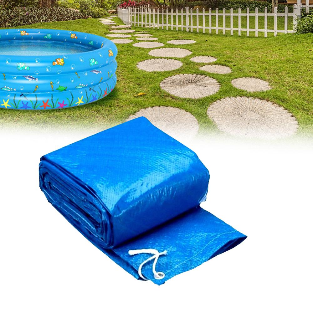 Swimming Pool Cover - Waterproof PE Cloth - Round Dust & Rain Protection - Various Sizes