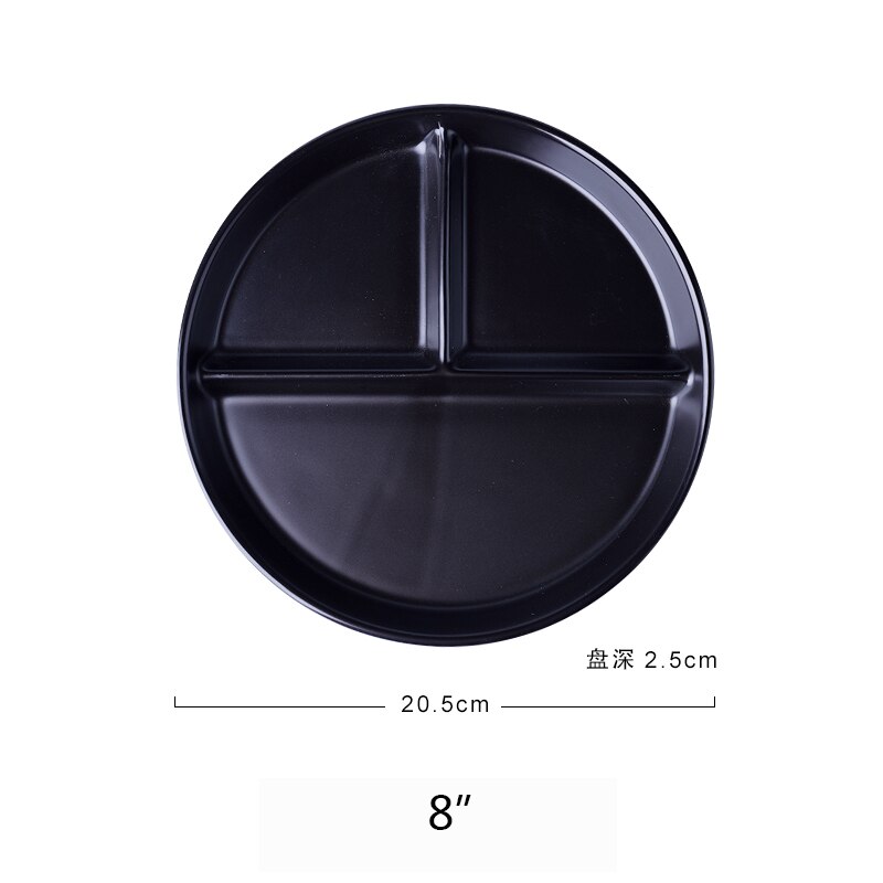 Compartiment de vaisselle en céramique assiette à Dessert fruits aliments pour bébé, plateau de service couleurs pures: A