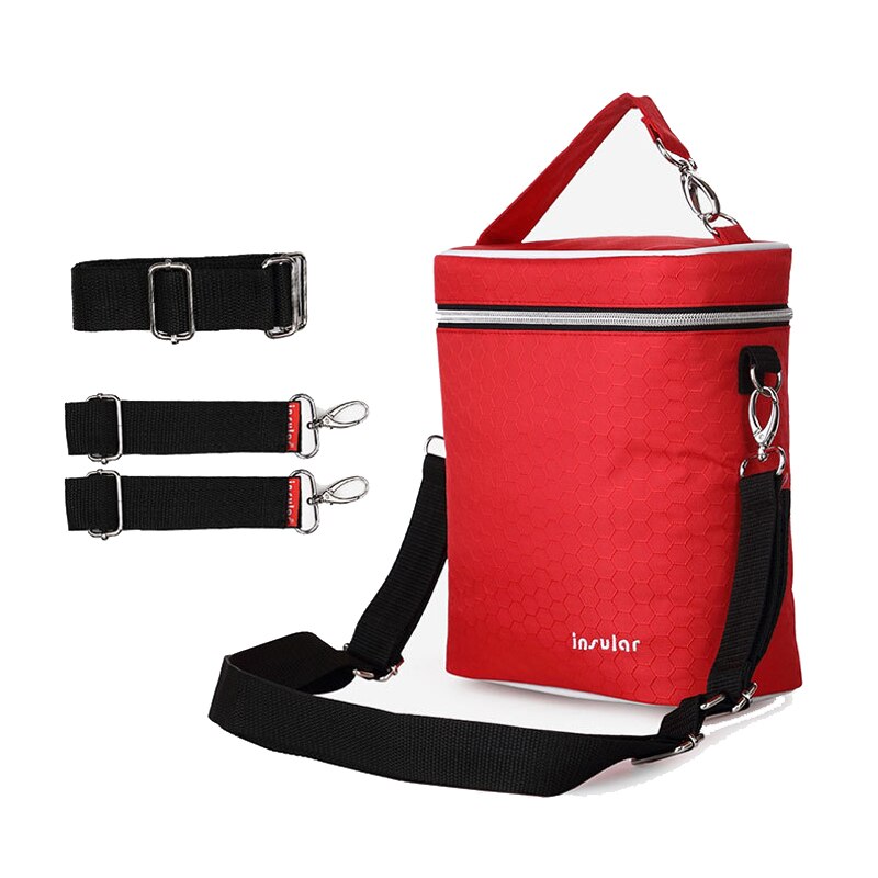 Bolsa térmica multiusos para biberones, bolsa de almacenamiento térmico para leche, bolsas de almacenamiento para mamá, mensajeros, calentador de alimentos para cochecitos DBO
