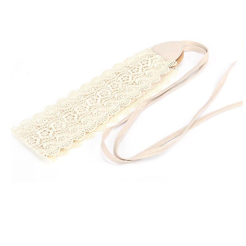 Boho Style large Corset dentelle ceinture femme ceinture élastique ceintures pour femmes robe de mariée ceinture
