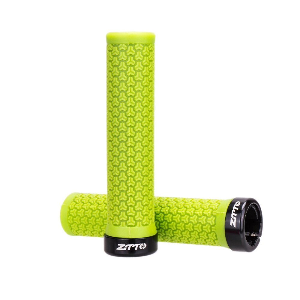 ZTTO MTB Mountain Bike Grips Lock-on Anti-Slip Handlebar Grips Shock-Proof Rubber Grips Fixed Gear Bicycle Road Bicycle Parts: Green