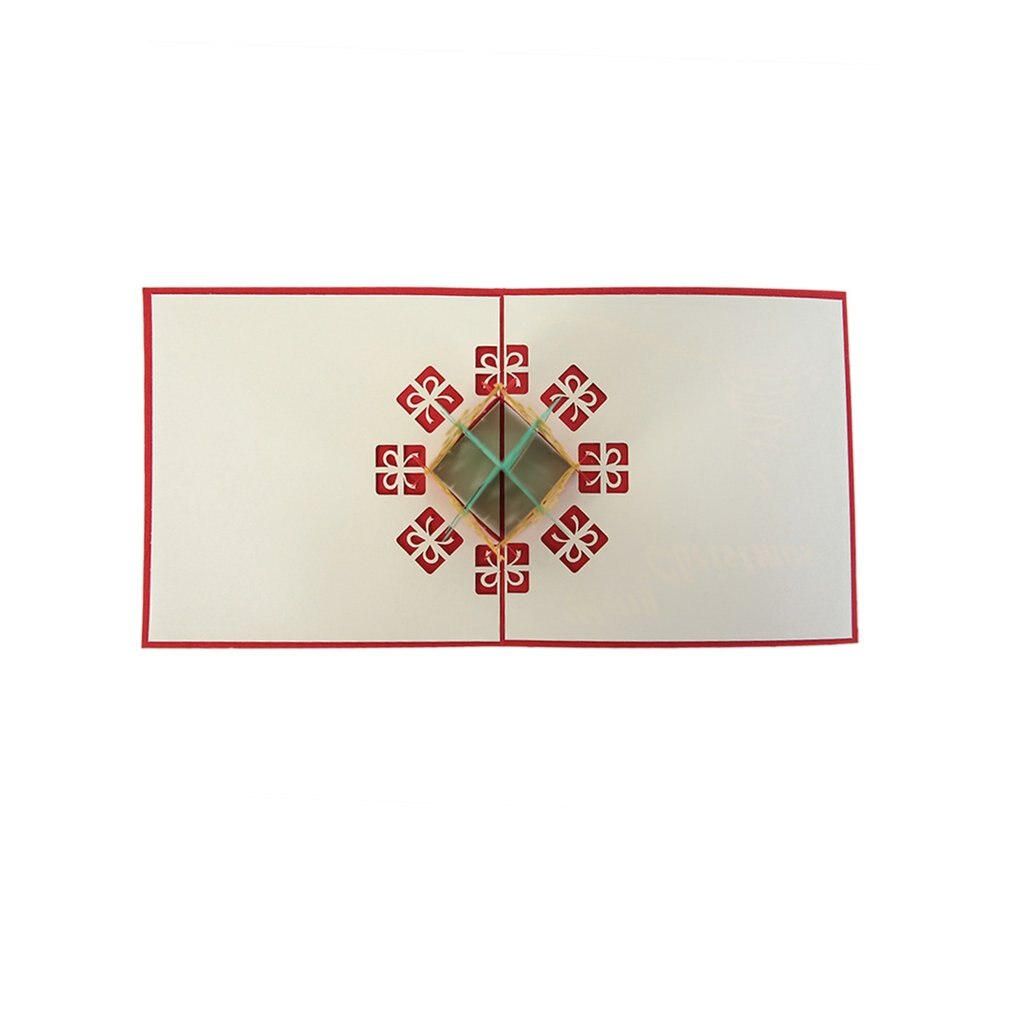 3D Christmas Tree Card Papercraft Pop Up Greeting Cards Christmas Greeting Card For Christmas Decoration