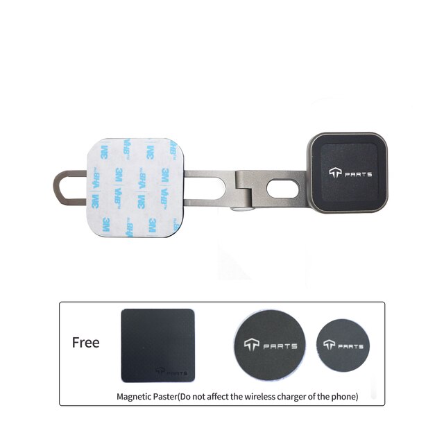 For Tesla Model 3 Mobile Phone Holder Car Magnetic Cellphone Mount Support Magsafe Wireless Charging Collapsible Bracket: Magnetic Holder