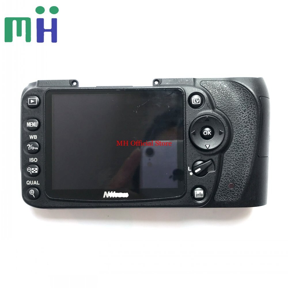 Tweede Hand Voor Nikon D90 Back Cover Rear Case Shell Met Knop Lcd-scherm En Flex Kabel Camera vervanging Onderdeel
