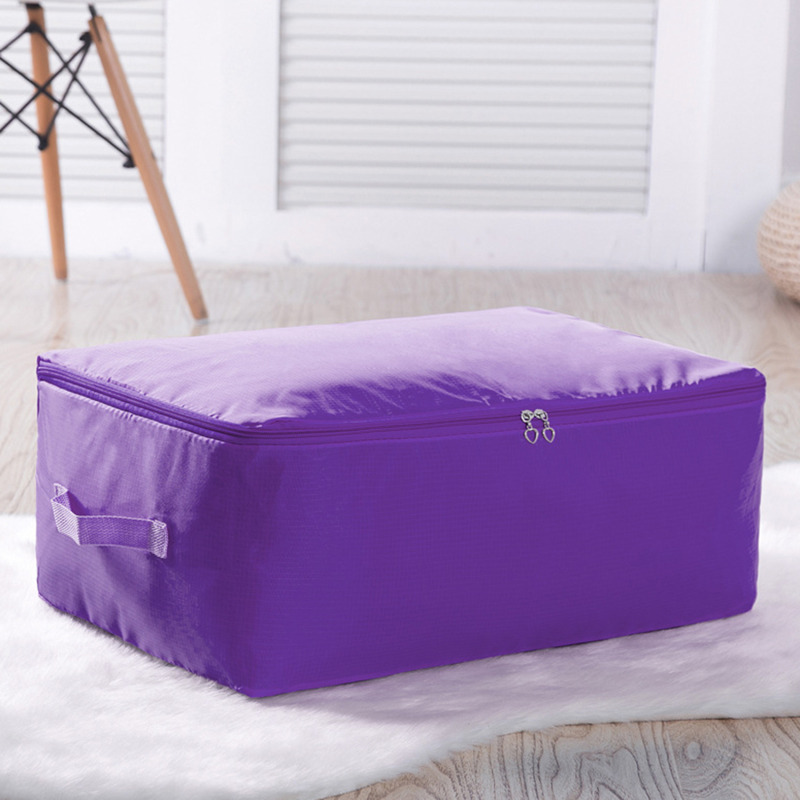 Bolsa de almacenamiento de edredón, organizador Oxford, organizadores de armario de gran capacidad, manta, bolsas de almacenamiento con cremallera a prueba de polvo, caja de almacenamiento para guardarropa