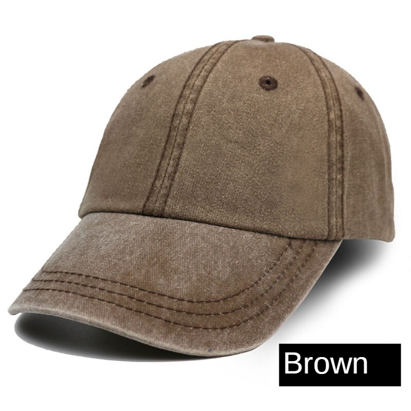 Stijl Baseball Cap Tennis Cap Zonnehoed Mannen Vrouwen Vissen Cap Unisex Gewassen Katoen Cover Zonnehoed golf Zon Sport Hoed Vrouwen: Brown