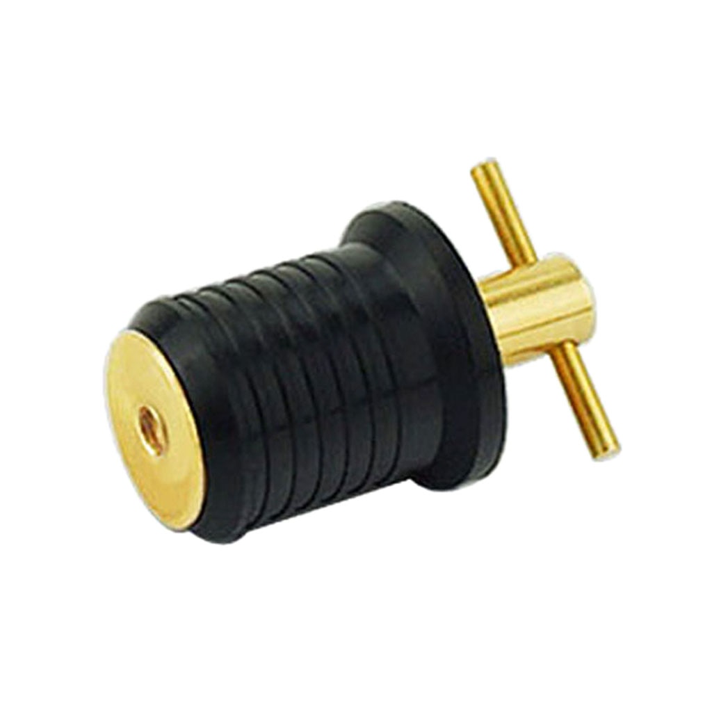 Tapón escurridor para Garboard de barco marino, tapón de rosca para orificio de 1 pulgada, latón y goma