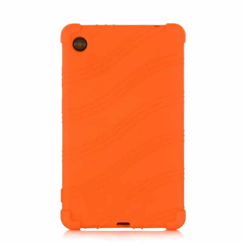Voor Lenovo Tab M7 Silicon Case TB-7305F 7305i 7305N 7305X Valweerstand Soft Silicone Cover: Orange