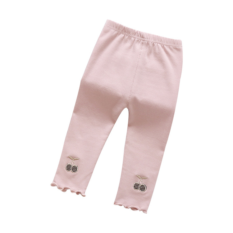 Leggings per bambini primavera 2020 elasticità ciliegia