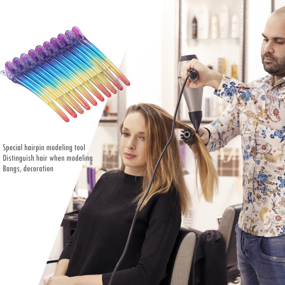 10 Stuks Kappers Haarclips Salon Kappers Plastic Klemmen Professionele Haarspeld Styling Accessoires Tools